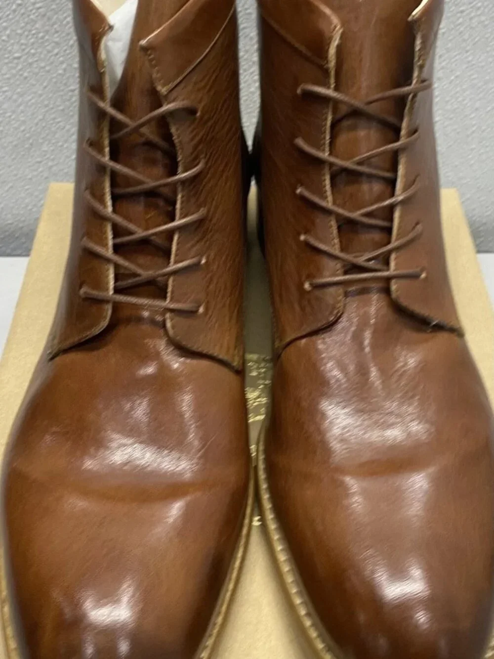 Justin Deakin Ted in Tan Ankle High Boots Brown 12